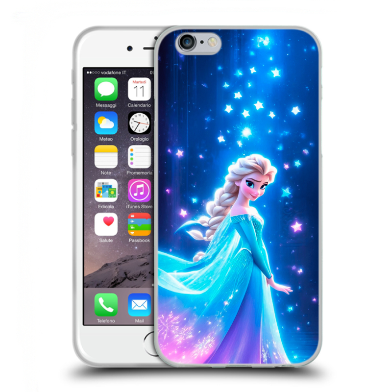 Силиконовый чехол на Iphone 6/6s с принтом Холодное сердце Frozen Силиконовый чехол на Iphone 6/6s с принтом Холодное сердце Frozen
