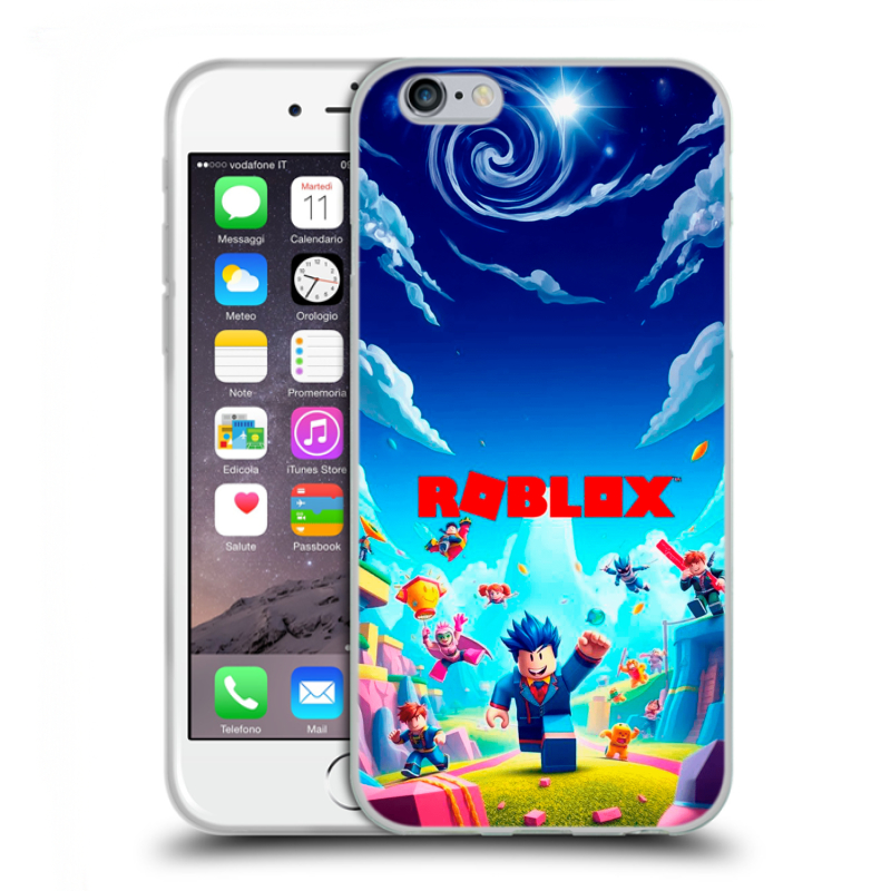 Пластиковый чехол на Iphone 6/6s с принтом Roblox Роблокс Пластиковый чехол на Iphone 6/6s с принтом Roblox Роблокс