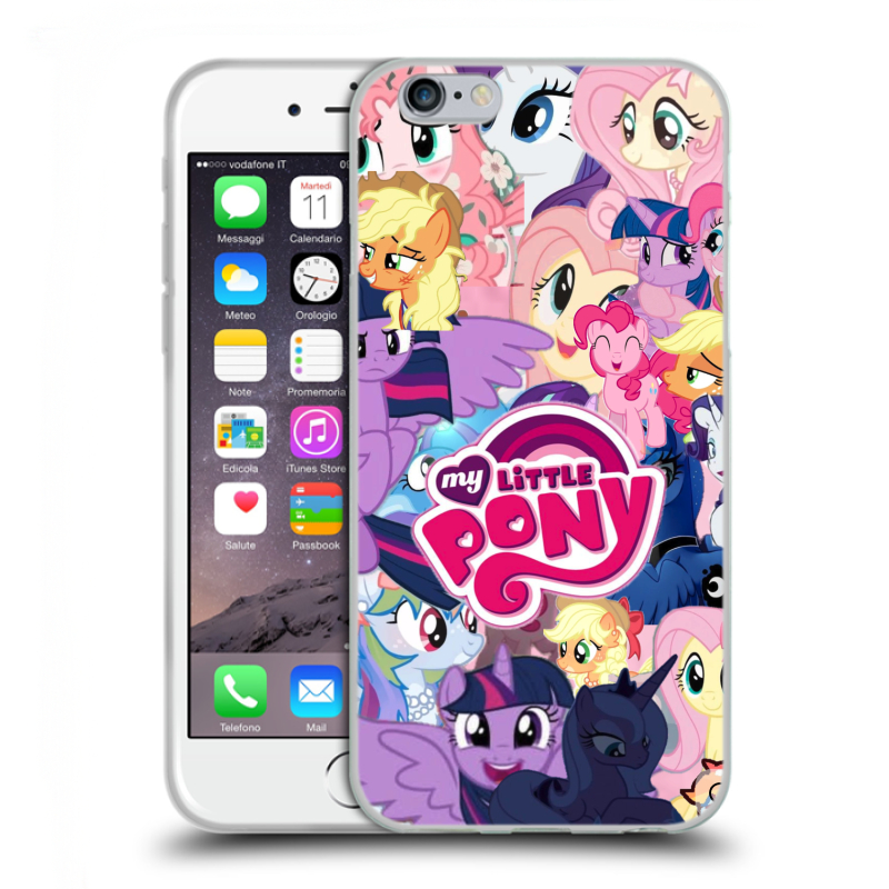 Силиконовый противоударный чехол на Iphone 6/6s с принтом My little pony Дружба чудо Силиконовый противоударный чехол на Iphone 6/6s с принтом My little pony Дружба чудо