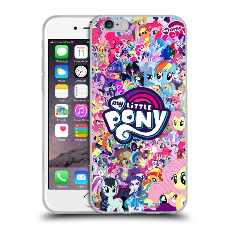 Силиконовый чехол на Iphone 6/6s с принтом My little pony Дружба чудо Силиконовый чехол на Iphone 6/6s с принтом My little pony Дружба чудо