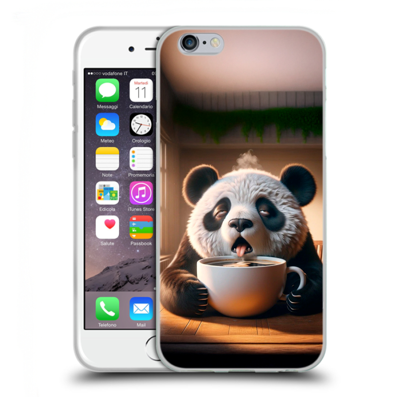 Силиконовый чехол на Iphone 6/6s с принтом смешная панда Силиконовый чехол на Iphone 6/6s с принтом смешная панда