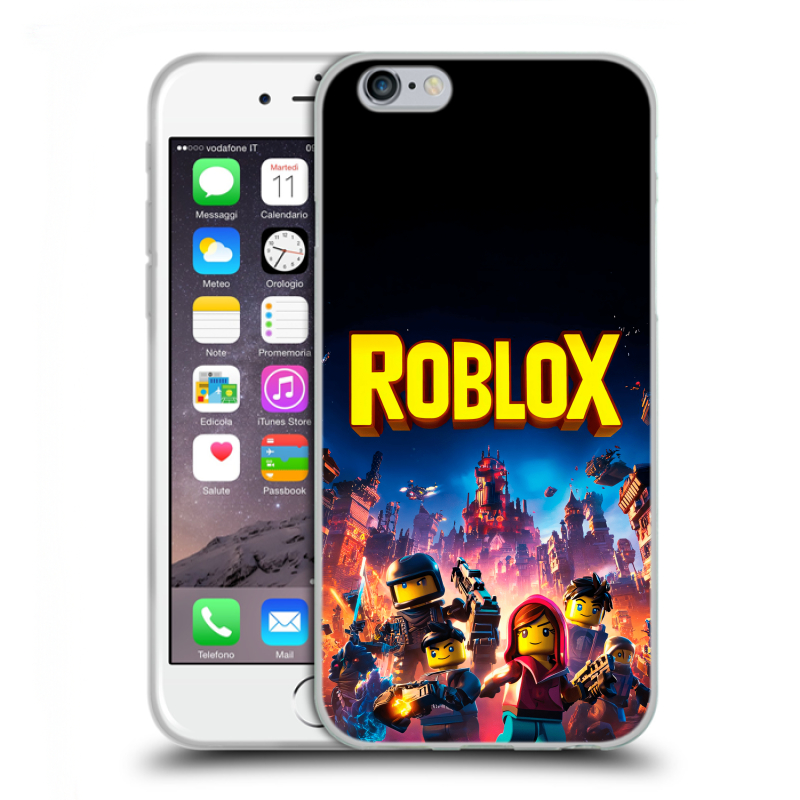 Пластиковый чехол на Iphone 6/6s с принтом Roblox Роблокс Пластиковый чехол на Iphone 6/6s с принтом Roblox Роблокс