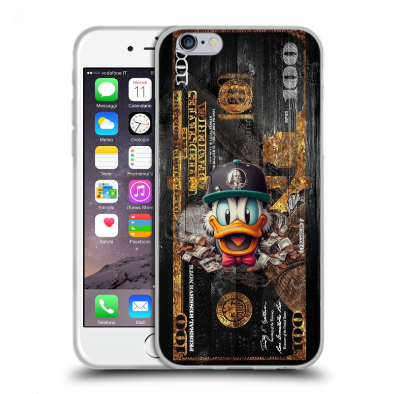 Пластиковый чехол на Iphone 6/6s с принтом Дональд Дак Доллар Пластиковый чехол на Iphone 6/6s с принтом Дональд Дак Доллар