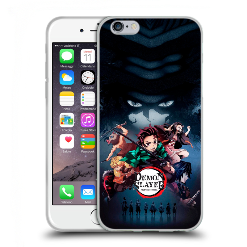Пластиковый чехол на Iphone 6/6s с принтом Demon Slayer Клинок рассекающий демонов Пластиковый чехол на Iphone 6/6s с принтом Demon Slayer Клинок рассекающий демонов