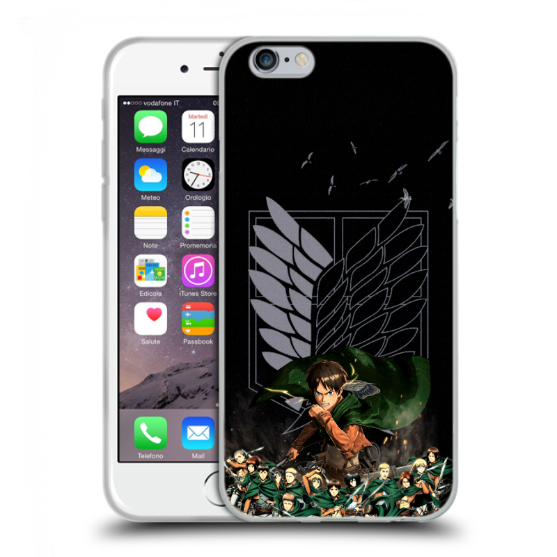 Силиконовый чехол на Iphone 6/6s с принтом Атака титанов Силиконовый чехол на Iphone 6/6s с принтом Атака титанов