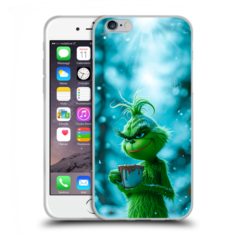Пластиковый чехол на Iphone 6/6s с принтом Новый год гринч Пластиковый чехол на Iphone 6/6s с принтом Новый год гринч