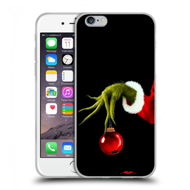 Силиконовый противоударный чехол на Iphone 6/6s с принтом Новый год Гринч Силиконовый противоударный чехол на Iphone 6/6s с принтом Новый год Гринч