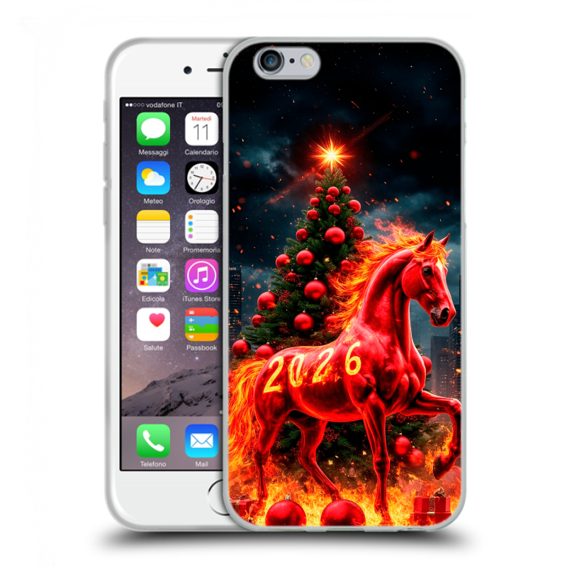 Силиконовый противоударный чехол на Iphone 6/6s с принтом Новый год Силиконовый противоударный чехол на Iphone 6/6s с принтом Новый год