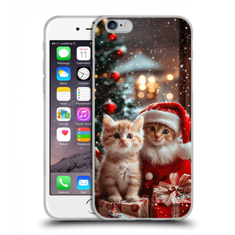 Силиконовый противоударный чехол на Iphone 6/6s с принтом Новый год Силиконовый противоударный чехол на Iphone 6/6s с принтом Новый год