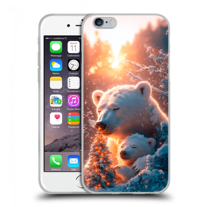 Силиконовый противоударный чехол на Iphone 6/6s с принтом Новый год Силиконовый противоударный чехол на Iphone 6/6s с принтом Новый год