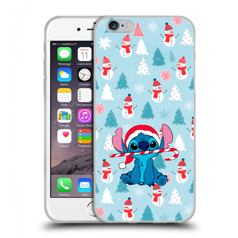 Пластиковый чехол на Iphone 6/6s с принтом Стич Новый год Пластиковый чехол на Iphone 6/6s с принтом Стич Новый год