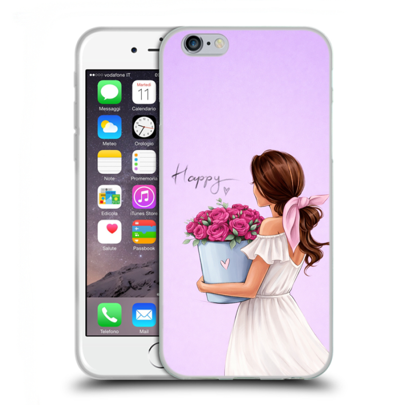 Силиконовый противоударный чехол на Iphone 6/6s с принтом женский Силиконовый противоударный чехол на Iphone 6/6s с принтом женский