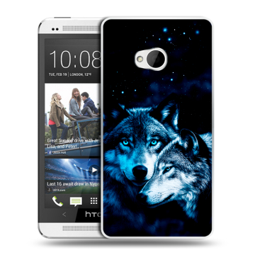 Пластиковый чехол на HTC One (M7) Dual SIM с принтом Волки Пластиковый чехол на HTC One (M7) Dual SIM с принтом Волки