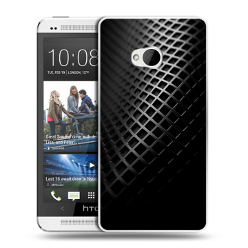 Пластиковый чехол на HTC One (M7) Dual SIM с принтом Текстура металла Пластиковый чехол на HTC One (M7) Dual SIM с принтом Текстура металла