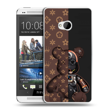 Пластиковый чехол на HTC One (M7) Dual SIM с принтом Луи робот Пластиковый чехол на HTC One (M7) Dual SIM с принтом Луи робот