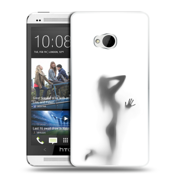 Пластиковый чехол на HTC One (M7) Dual SIM с принтом Силуэт