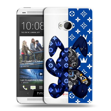 Пластиковый чехол на HTC One (M7) Dual SIM с принтом Луи робот Пластиковый чехол на HTC One (M7) Dual SIM с принтом Луи робот