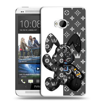 Пластиковый чехол на HTC One (M7) Dual SIM с принтом Луи робот Пластиковый чехол на HTC One (M7) Dual SIM с принтом Луи робот