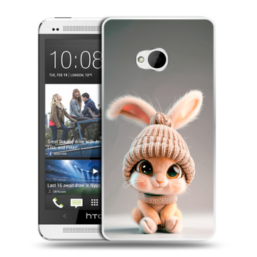 Пластиковый чехол на HTC One (M7) Dual SIM с принтом Кролик Пластиковый чехол на HTC One (M7) Dual SIM с принтом Кролик