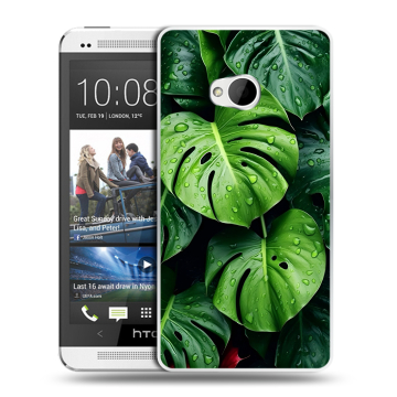 Пластиковый чехол на HTC One (M7) Dual SIM с принтом Листья Пластиковый чехол на HTC One (M7) Dual SIM с принтом Листья