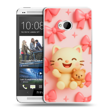 Пластиковый чехол на HTC One (M7) Dual SIM с принтом для девочек Пластиковый чехол на HTC One (M7) Dual SIM с принтом для девочек