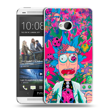 Пластиковый чехол на HTC One (M7) Dual SIM с принтом Рик и Морти Rick Morty Пластиковый чехол на HTC One (M7) Dual SIM с принтом Рик и Морти Rick Morty