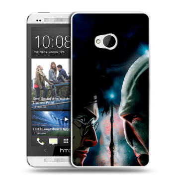Пластиковый чехол на HTC One (M7) Dual SIM с принтом Гарри Поттер Harry Potter