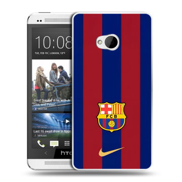 Пластиковый чехол на HTC One (M7) Dual SIM с принтом Барселона Barcelona Пластиковый чехол на HTC One (M7) Dual SIM с принтом Барселона Barcelona