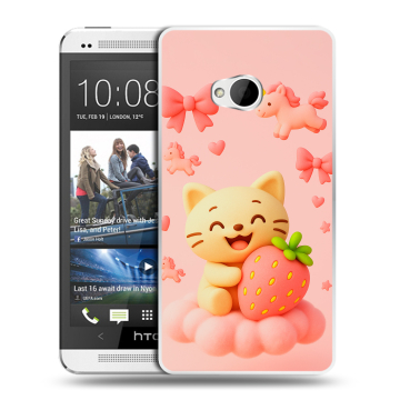 Пластиковый чехол на HTC One (M7) Dual SIM с принтом для девочек Пластиковый чехол на HTC One (M7) Dual SIM с принтом для девочек