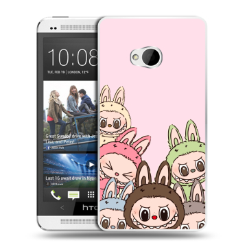 Пластиковый чехол на HTC One (M7) Dual SIM с принтом Лабубу