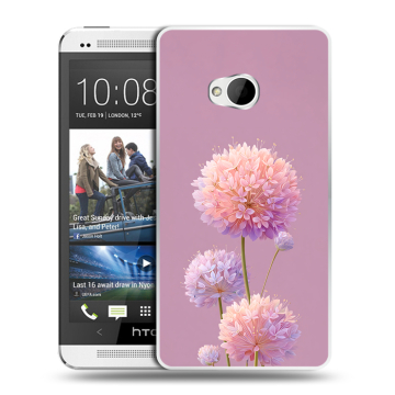 Пластиковый чехол на HTC One (M7) Dual SIM с принтом Цветы