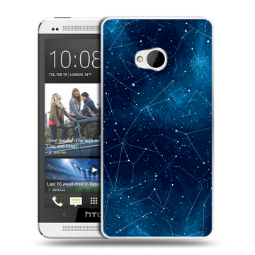 Пластиковый чехол на HTC One (M7) Dual SIM с принтом Космос звезды