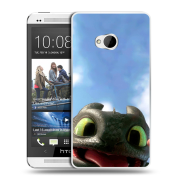 Пластиковый чехол на HTC One (M7) Dual SIM с принтом Как приручить дракона Пластиковый чехол на HTC One (M7) Dual SIM с принтом Как приручить дракона