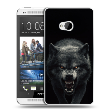 Пластиковый чехол на HTC One (M7) Dual SIM с принтом Волк Пластиковый чехол на HTC One (M7) Dual SIM с принтом Волк