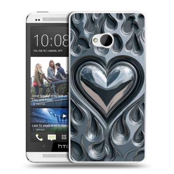 Пластиковый чехол на HTC One (M7) Dual SIM с принтом Y2K Пластиковый чехол на HTC One (M7) Dual SIM с принтом Y2K