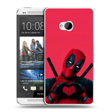 Пластиковый чехол на HTC One (M7) Dual SIM с принтом Дедпул Deadpool Пластиковый чехол на HTC One (M7) Dual SIM с принтом Дедпул Deadpool