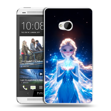 Пластиковый чехол на HTC One (M7) Dual SIM с принтом Холодное сердце Frozen Пластиковый чехол на HTC One (M7) Dual SIM с принтом Холодное сердце Frozen