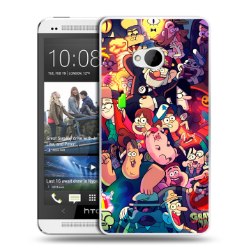 Пластиковый чехол на HTC One (M7) Dual SIM с принтом Gravity Falls Гравити Фолз Пластиковый чехол на HTC One (M7) Dual SIM с принтом Gravity Falls Гравити Фолз