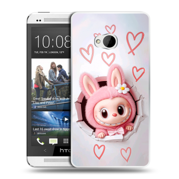 Пластиковый чехол на HTC One (M7) Dual SIM с принтом Labubu Лабубу