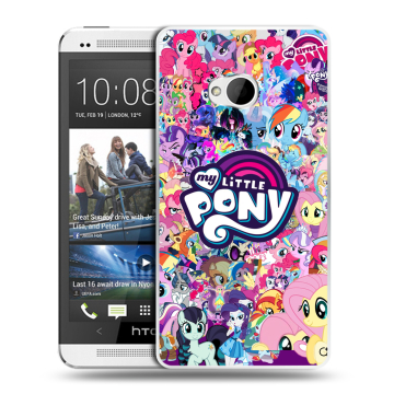Пластиковый чехол на HTC One (M7) Dual SIM с принтом My little pony Дружба чудо Пластиковый чехол на HTC One (M7) Dual SIM с принтом My little pony Дружба чудо