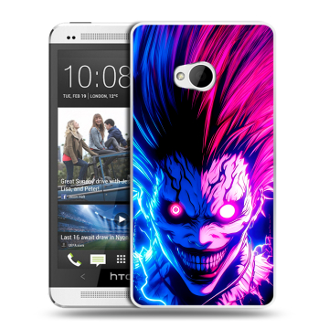 Пластиковый чехол на HTC One (M7) Dual SIM с принтом Death note Тетрадь смерти