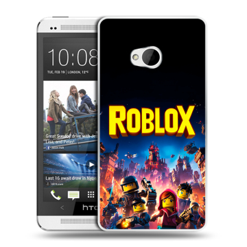 Пластиковый чехол на HTC One (M7) Dual SIM с принтом Roblox Роблокс Пластиковый чехол на HTC One (M7) Dual SIM с принтом Roblox Роблокс