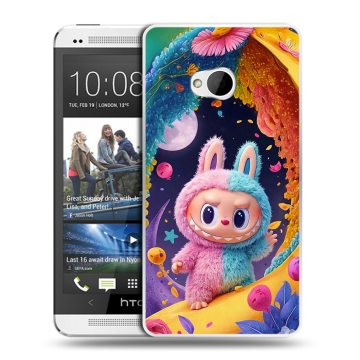 Пластиковый чехол на HTC One (M7) Dual SIM с принтом Labubu Лабубу Пластиковый чехол на HTC One (M7) Dual SIM с принтом Labubu Лабубу