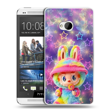 Пластиковый чехол на HTC One (M7) Dual SIM с принтом Labubu Лабубу Пластиковый чехол на HTC One (M7) Dual SIM с принтом Labubu Лабубу