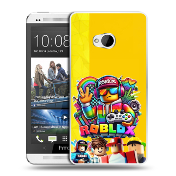 Пластиковый чехол на HTC One (M7) Dual SIM с принтом Roblox Роблокс Пластиковый чехол на HTC One (M7) Dual SIM с принтом Roblox Роблокс