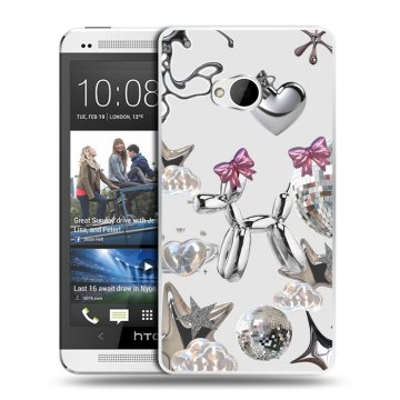 Пластиковый чехол на HTC One (M7) Dual SIM с принтом Y2K Пластиковый чехол на HTC One (M7) Dual SIM с принтом Y2K