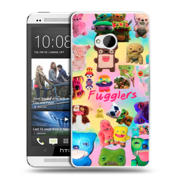Пластиковый чехол на HTC One (M7) Dual SIM с принтом Флагер Fuggler