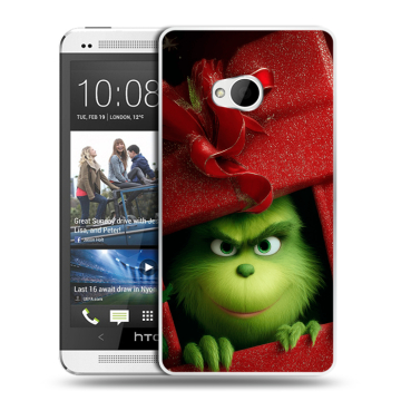Пластиковый чехол на HTC One (M7) Dual SIM с принтом Новый год