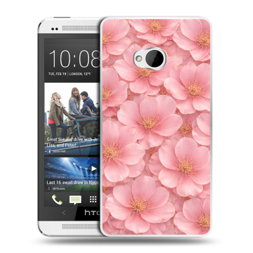 Пластиковый чехол на HTC One (M7) Dual SIM с принтом женский