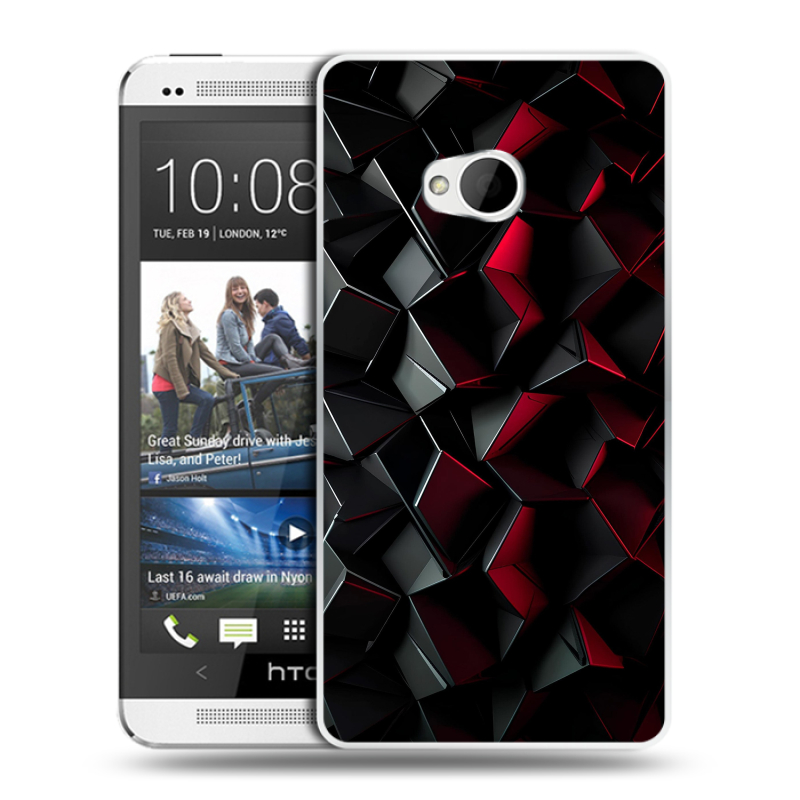Пластиковый чехол на HTC One (M7) Dual SIM с принтом Абстракция Пластиковый чехол на HTC One (M7) Dual SIM с принтом Абстракция